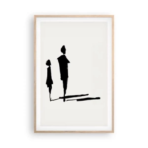 Plakát v rámu světlý dub - Určitě spolu? - 61x91 cm