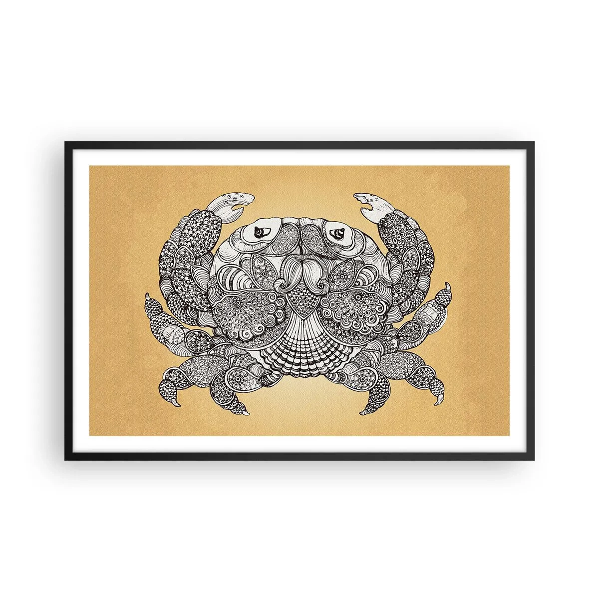 Plakát v černém rámu - Příběhy pana Kraba - 91x61 cm