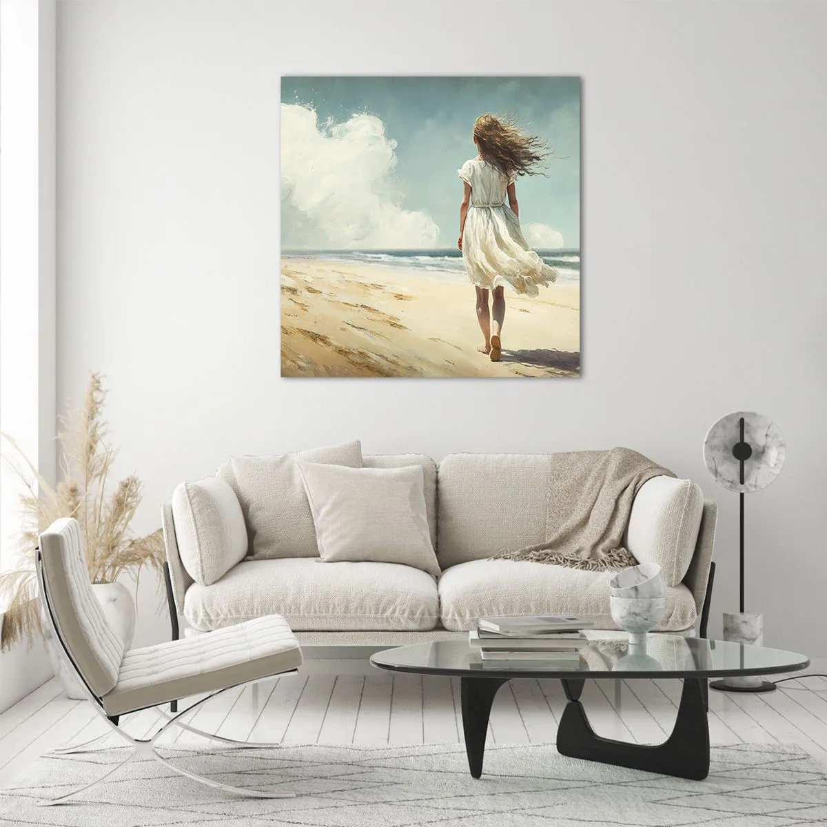 Obraz na skle - Směrem k slunci a větru - 60x60 cm