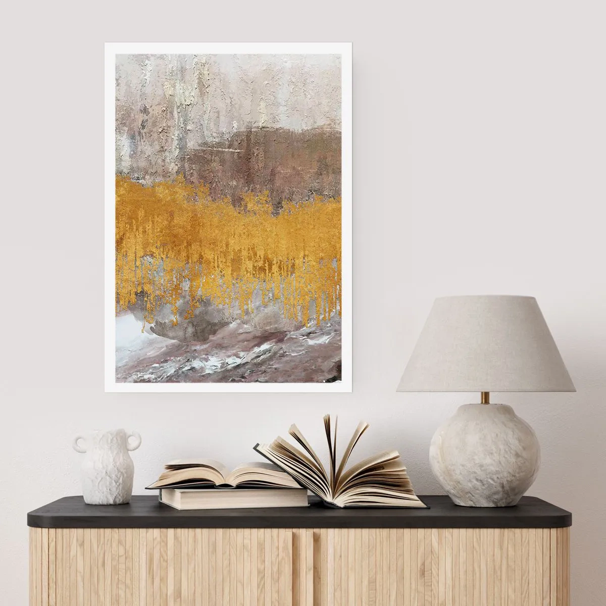 Plakát - Zlatistý závan - 50x70 cm