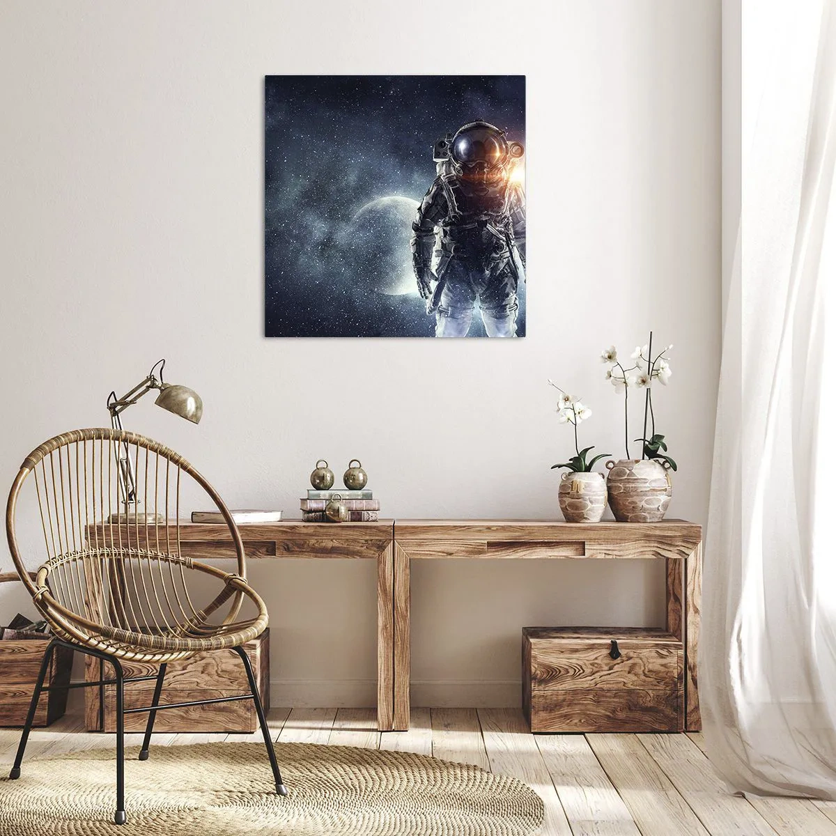 Obraz na plátně - Vesmírné dobrodružství - 60x60 cm