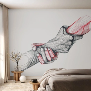 Fototapeta Premium Canvas - Jste v dobrých rukou - Abstrakce, Lidé, Ruka - 400x280 cm