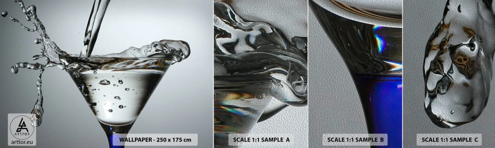Vzor Fototapety Premium Sand - Nad okrajem poháru - Sklenka, Napít se, Gastronomie - 100x30 cm
