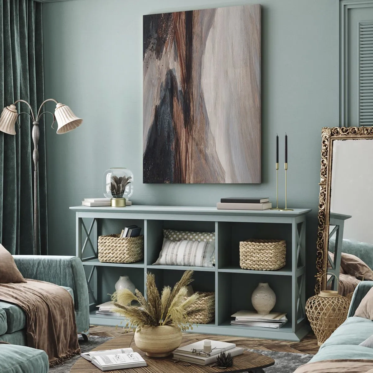 Obraz na plátně -  Klidné údolí - 70x100 cm