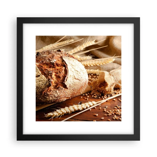 Plakát v černém rámu - Chutný, voňavý, křupavý - 30x30 cm