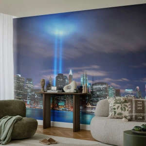 Fototapeta Samolepicí Deluxe Sticker - Světlem dosáhnout nebe - Město, New York, Architektura - 500x350 cm