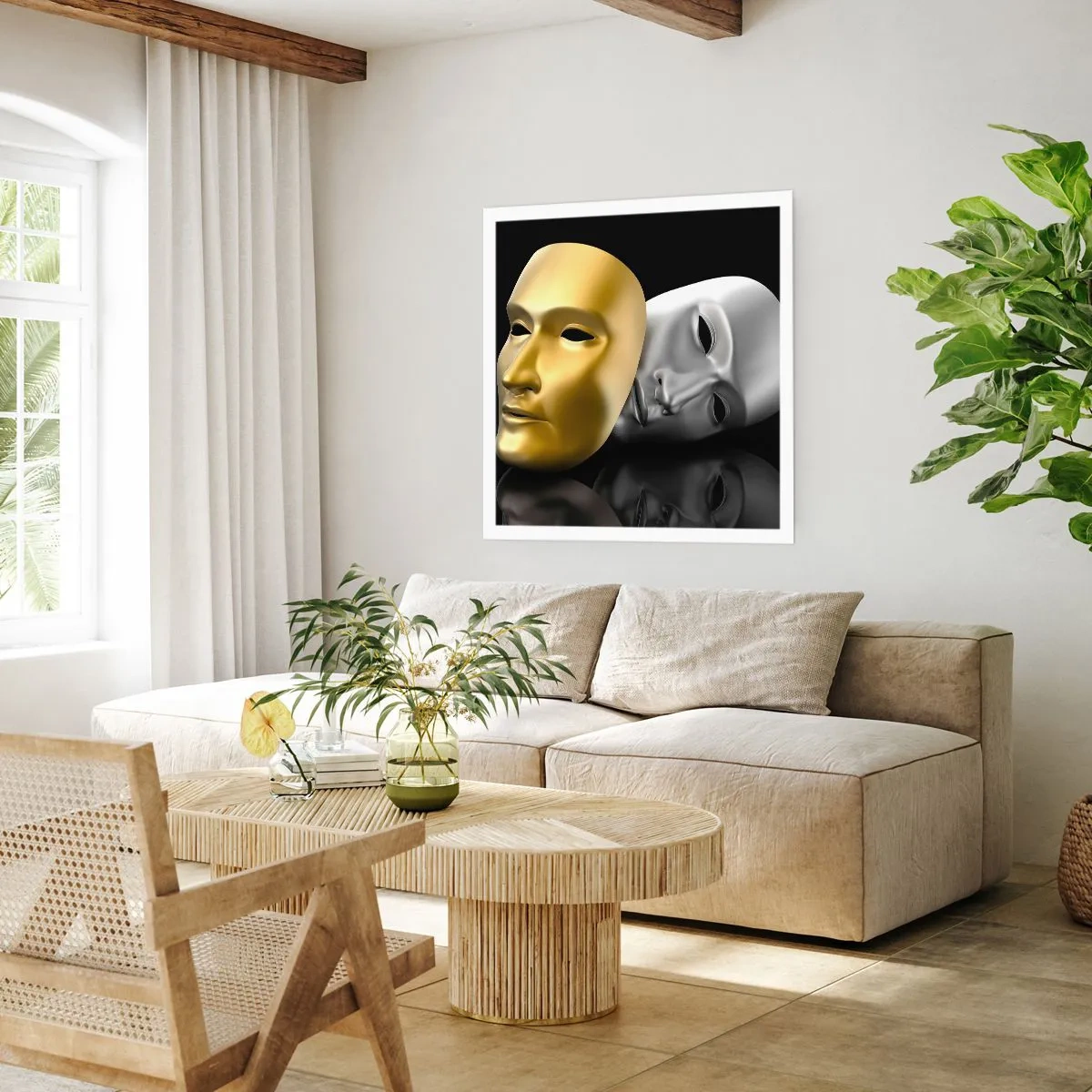 Plakát - Život je divadlo - 60x60 cm