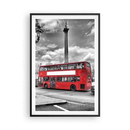 Plakát v černém rámu - Skutečné krevní řečiště města - 61x91 cm