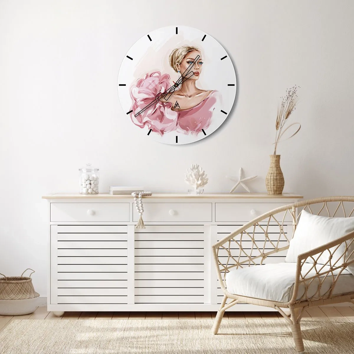 Nástěnné hodiny - Jako malovaná… - 30x30 cm