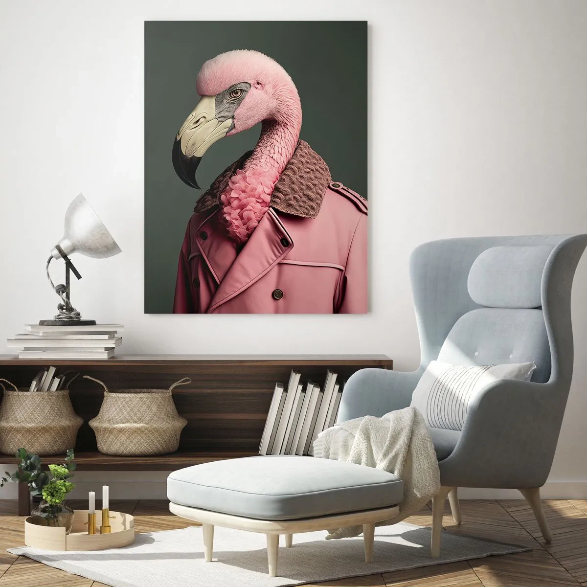 Obraz na skle - Skutečný elegán - 50x70 cm