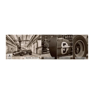Vzor Fototapety Premium Sand - Odpočinek vítěze - Formule 1, Retro, Automobilový průmysl - 100x30 cm