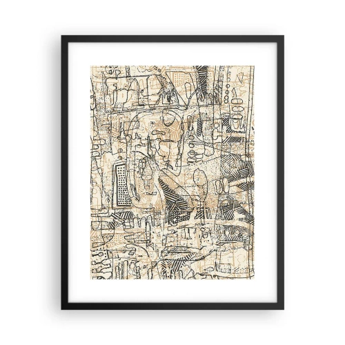 Plakát v černém rámu - Čeká na rozluštění - 40x50 cm