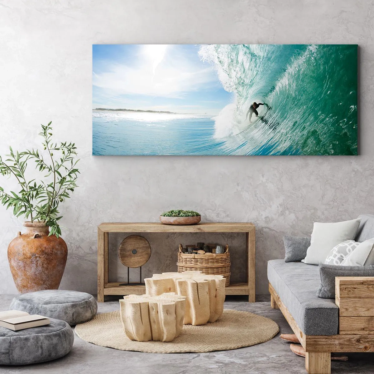 Obraz na plátně - Vždy na povrchu - 100x40 cm