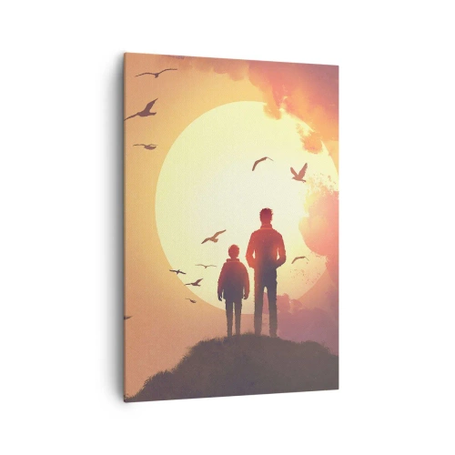 Obraz na plátně - Se sluncem tváři v tvář - 70x100 cm