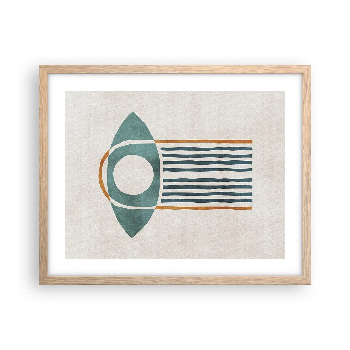 Plakát v rámu světlý dub - Znaky a rituály - 50x40 cm