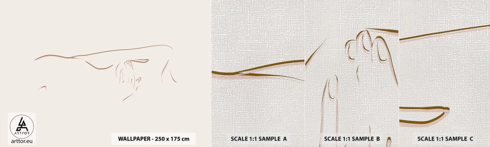 Vzor Fototapety Premium Canvas - Tvar touhy - Abstrakce, Grafika, Kus - 100x30 cm