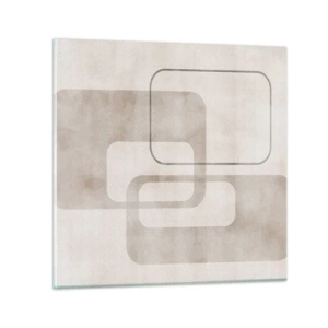 Obraz na skle - Geometrická fuga - 60x60 cm