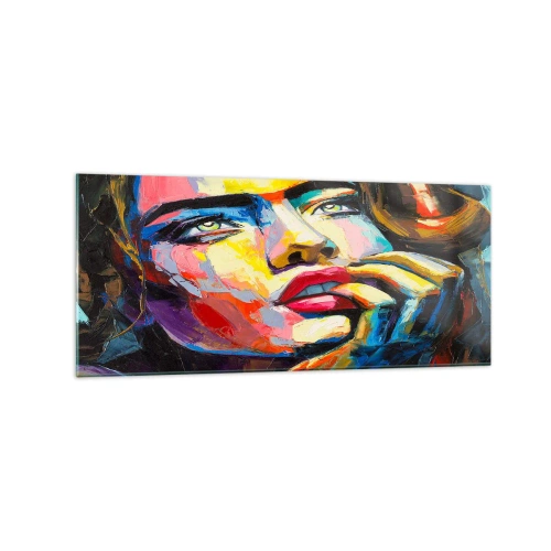 Obraz na skle - Sny, jak ptáci letí oblohou - 120x50 cm