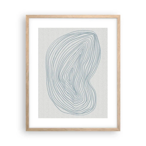 Plakát v rámu světlý dub - Úsměv kapky - 40x50 cm