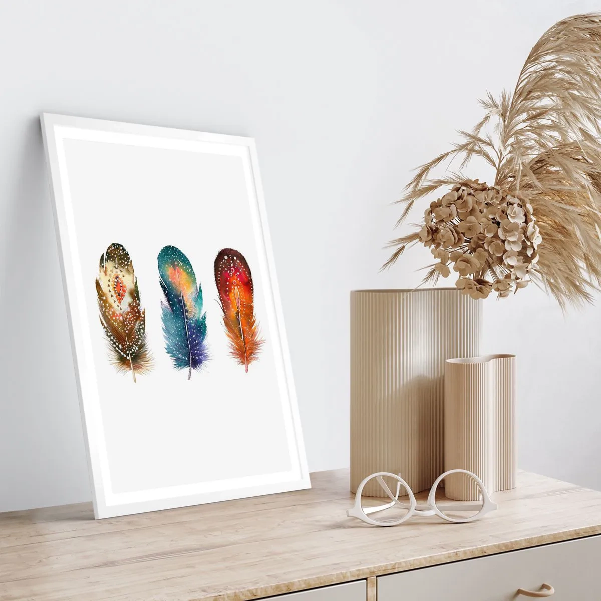 Plakát v bílém rámu - Rituály, obřady, tajemství - 50x70 cm