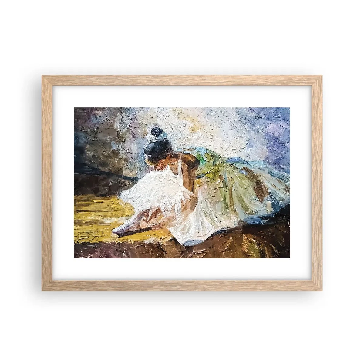Plakát v rámu světlý dub - Z Degasova obrazu - 40x30 cm