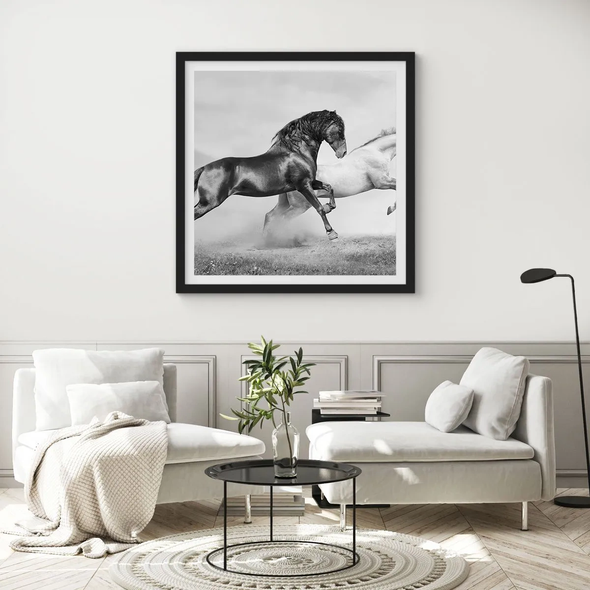 Plakát v černém rámu - Andělé a démoni - 40x40 cm