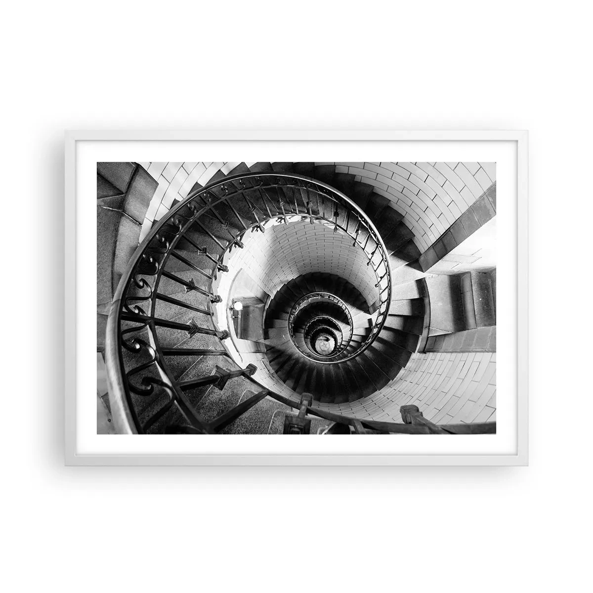 Plakát v bílém rámu - Jen výš a výš - 70x50 cm