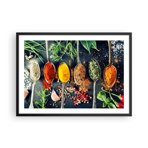 Plakát v černém rámu - Kulinářská magie - 70x50 cm