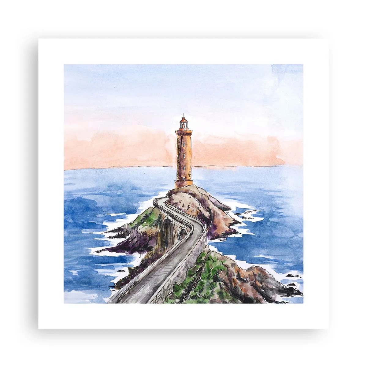 Plakát - Tváří v tvář moři - 40x40 cm