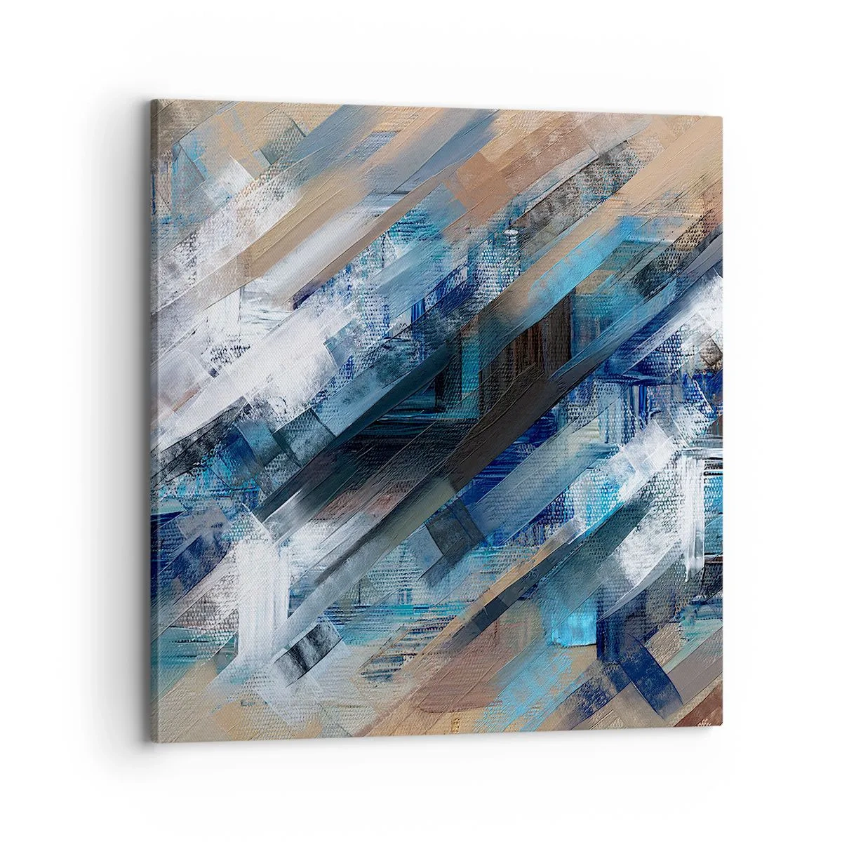 Obraz na plátně - Na modrém úkosu - 70x70 cm