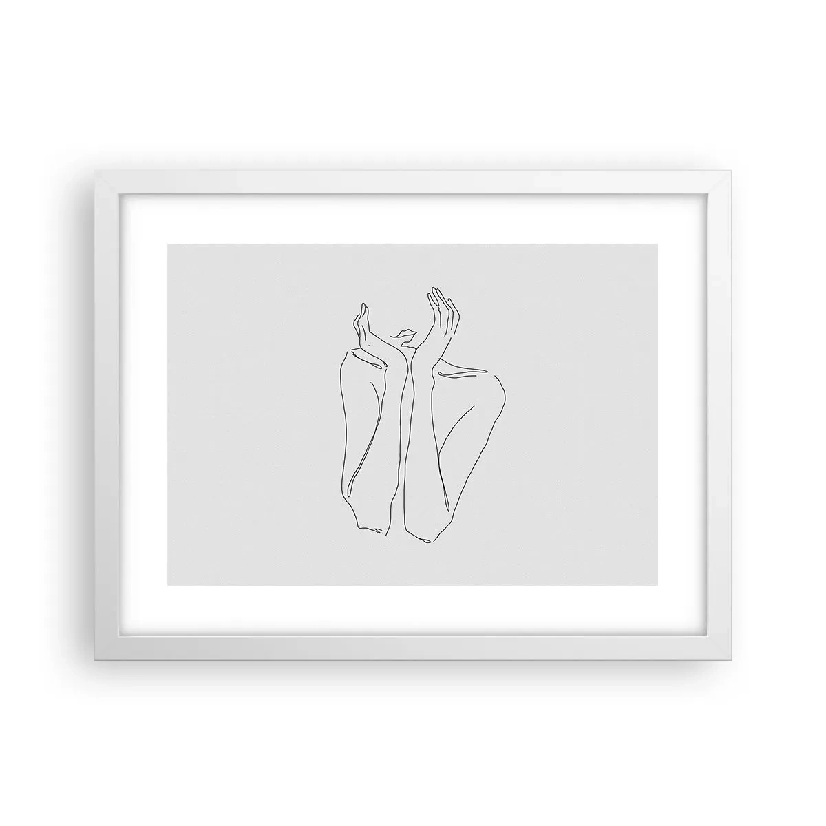 Plakát v bílém rámu - O čem sní dívky - 40x30 cm