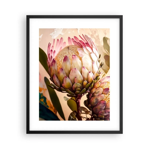 Plakát v černém rámu - Něžně objaté - 40x50 cm