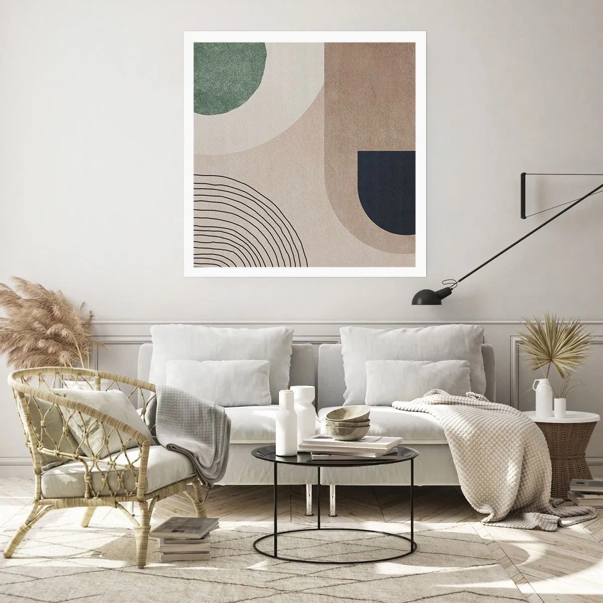 Plakát - Něžnost oválu - 50x50 cm