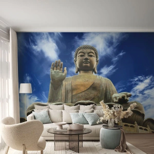 Fototapeta Standard Eco - Žij beze strachu - Buddha, Náboženství, Asie - 200x140 cm