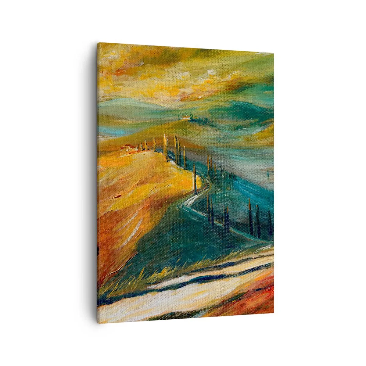 Obraz na plátně - Toskánská krajina - 50x70 cm