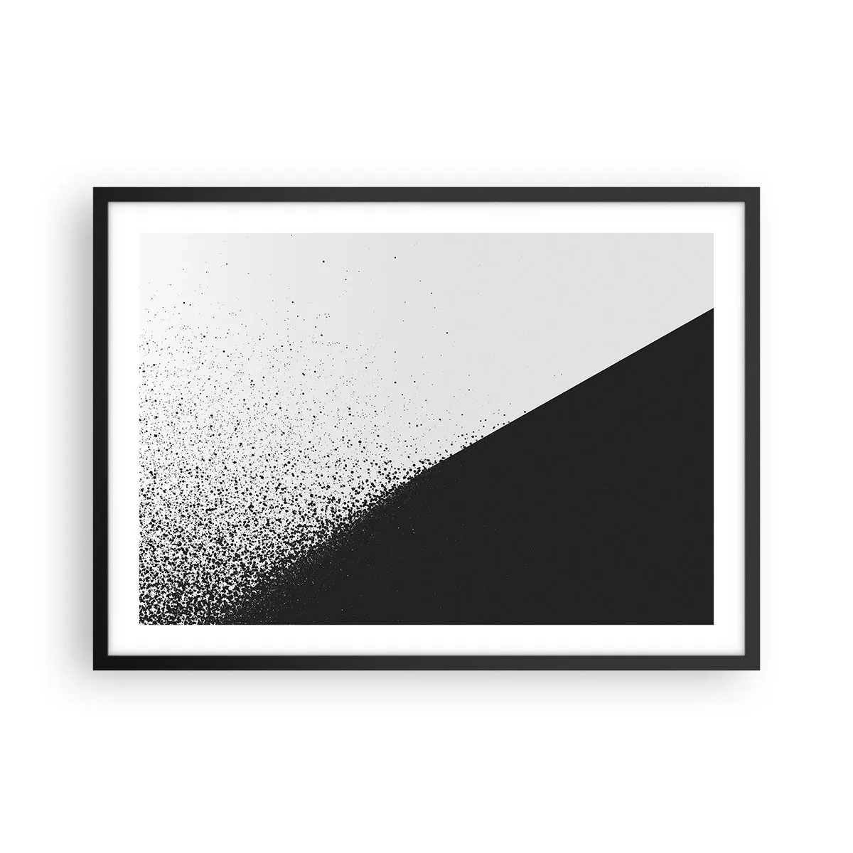 Plakát v černém rámu - Rychleji a rychleji, více a více - 70x50 cm