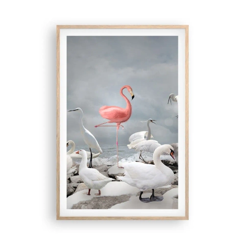 Plakát v rámu světlý dub - Kde jsem se tu vzal? - 61x91 cm