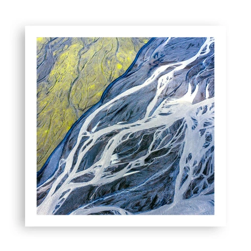 Plakát - Jeskynní malby přírody - 60x60 cm