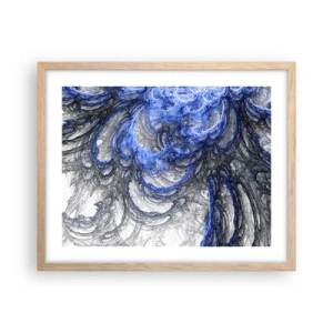 Plakát v rámu světlý dub - Zrod vlny - 50x40 cm