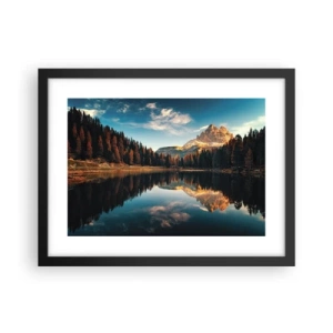 Plakát v černém rámu - Dvojitá krajina - 40x30 cm