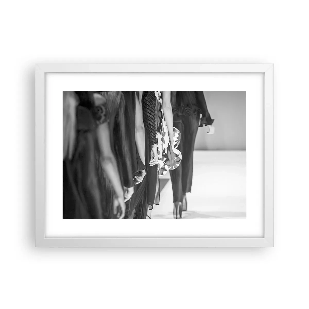 Plakát v bílém rámu - Stylový průvod - 40x30 cm