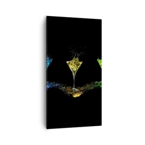 Obraz na plátně - Barvy radosti v křišťálovém skle - 55x100 cm