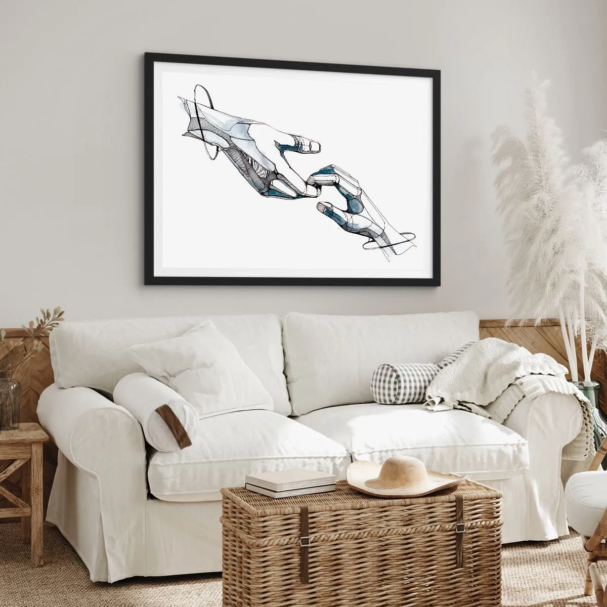 Plakát v černém rámu - Dobré gesto - 70x50 cm