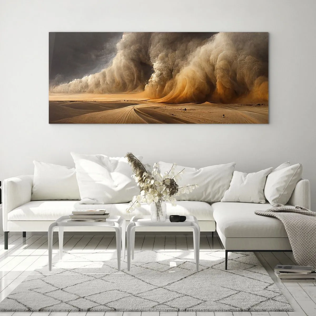 Obraz na skle - Hněv pouště - 160x50 cm