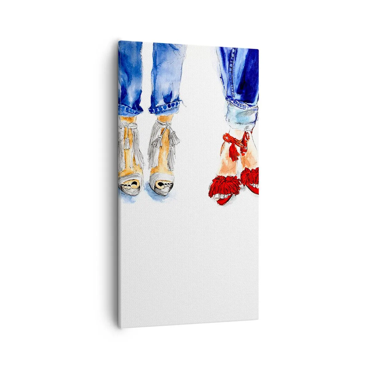 Obraz na plátně - Možná bychom šli na procházku? - 55x100 cm