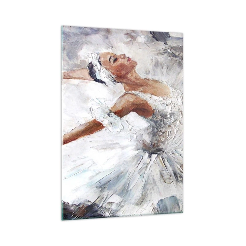 Obraz na skle - Jemná a lehká jako tyl - 50x70 cm