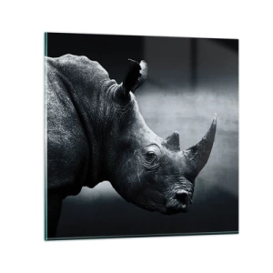 Obraz na skle - Pravý profil - 70x70 cm