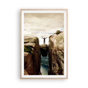 Plakát v rámu světlý dub - Jak se cítím?! - 61x91 cm