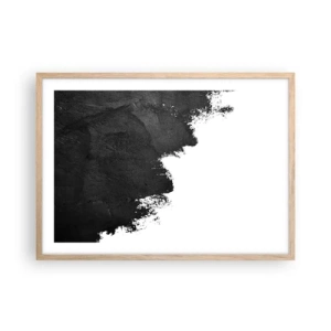 Plakát v rámu světlý dub - Živly: země - 70x50 cm