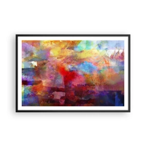 Plakát v černém rámu - Podívat se doprostřed duhy - 91x61 cm